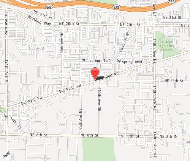 Location Map: 13353 Bel-Red Road Bellevue, WA 98005