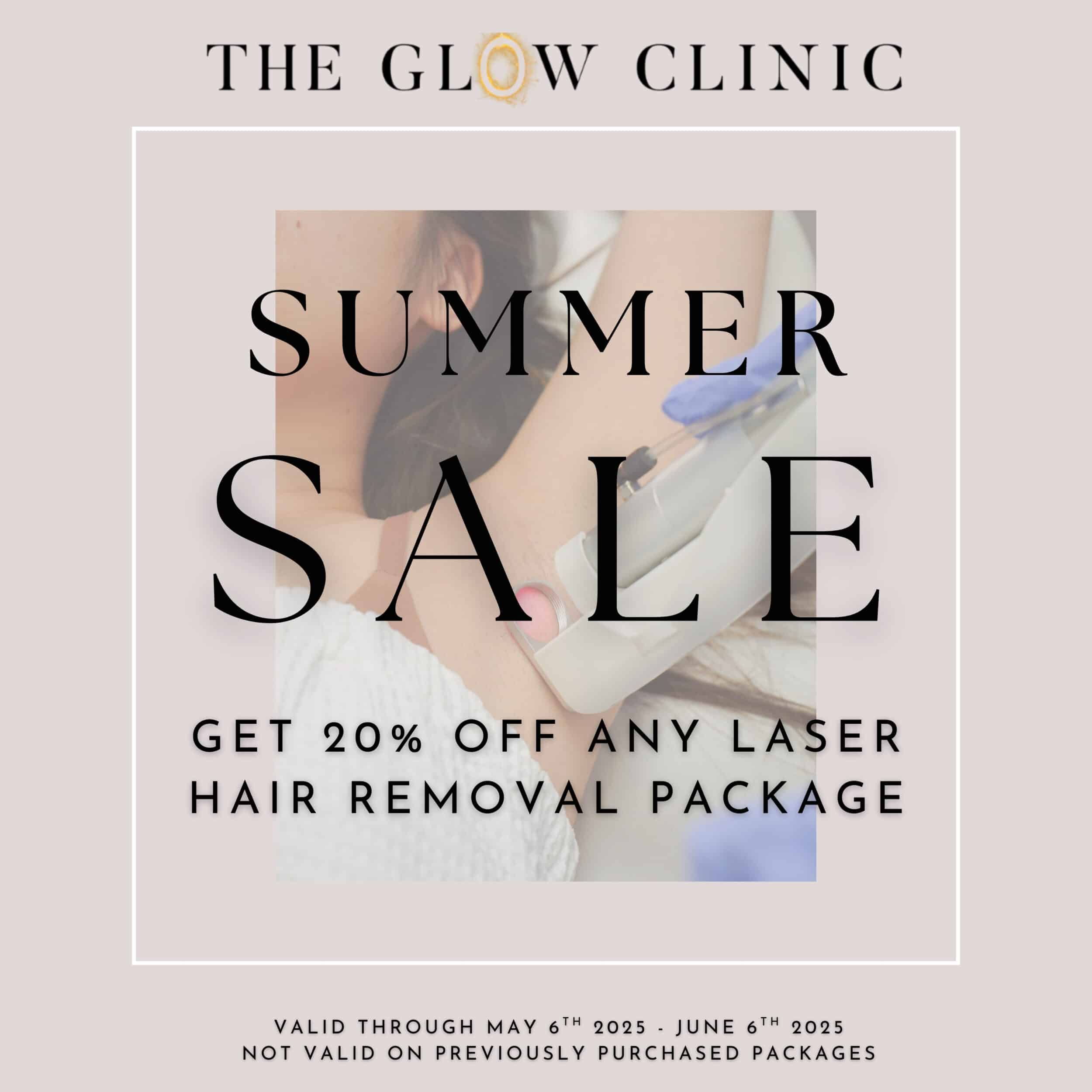 Get 20% off any laser hair removAL PACKAGE